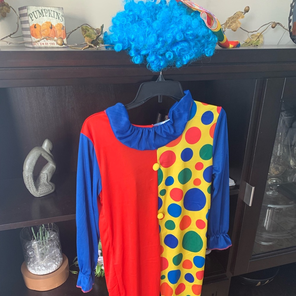 Kids clown costume size large